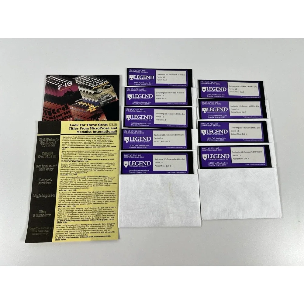Spellcasting 101 Sorcerers Get All The Girls PC Game Big Box 5.25